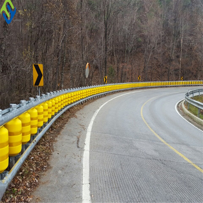 Garde Rail Rotating de route de barrière de rouleau d'EVA Traffic Curve Bend Road